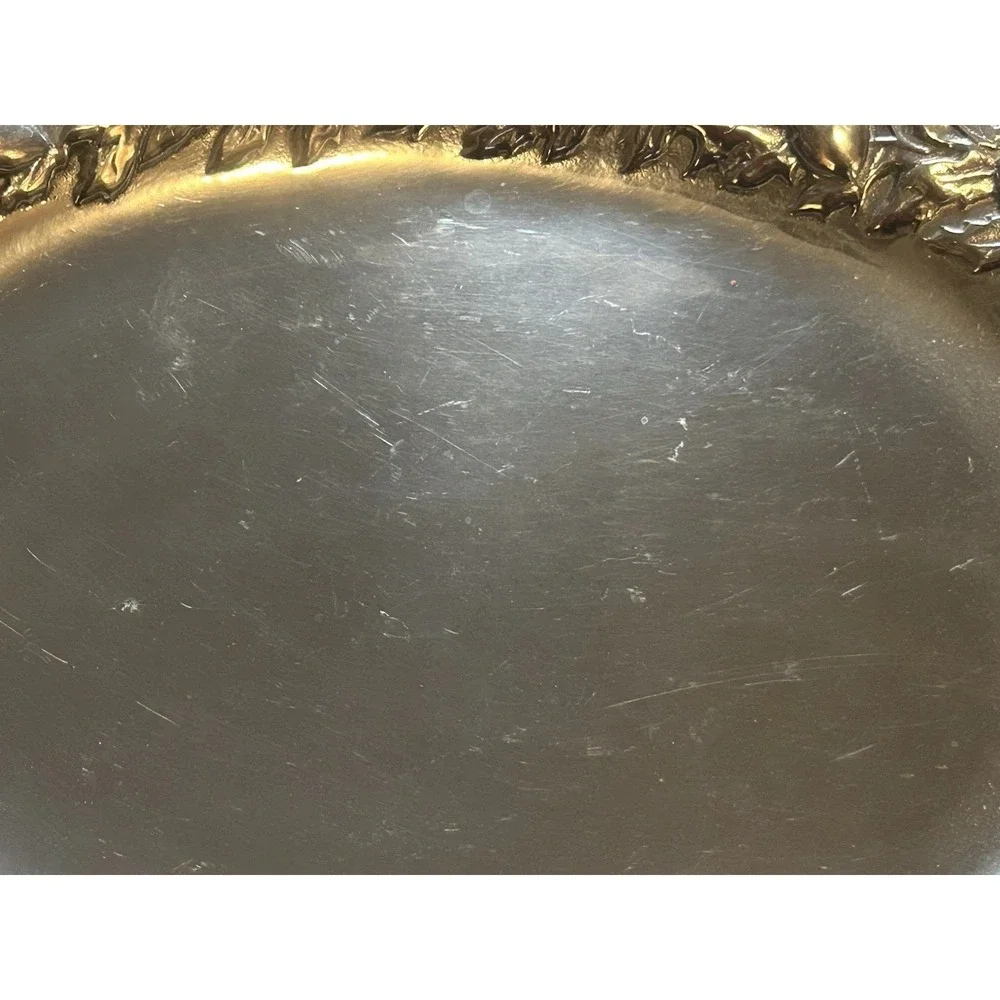 Wilton Armetale Oval Serving Platter – Acorn & Oak Leaf Design (Made In The USA)